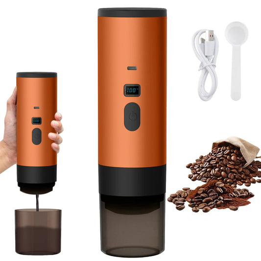 Cafetera Portátil 3 en 1 Para Capsulas y Cafe Molido