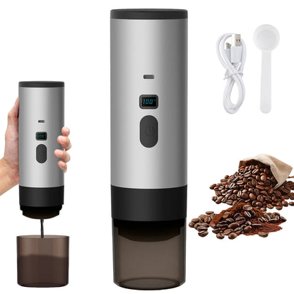 Cafetera Portátil 3 en 1 Para Capsulas y Cafe Molido