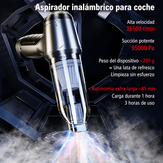 Aspiradora Inalambrica 9500PA para Coche y Casa Potente y Sin Cables