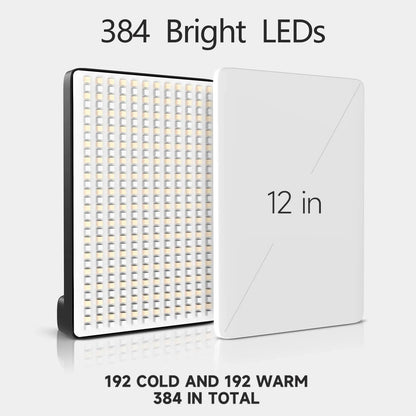 LED Photo Studio 3000K-6500K Video Fill Lamp Light Panel Photography Lighting with Tripod Stand Long Arm EU Plug for Live Stream