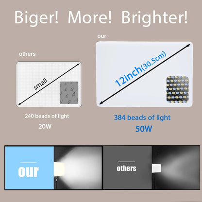 LED Photo Studio 3000K-6500K Video Fill Lamp Light Panel Photography Lighting with Tripod Stand Long Arm EU Plug for Live Stream